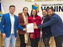 CÂMARA DE VEREADORES PRESTA HOMENAGEM AO EX-PRESIDENTE HÉLIO LUSA